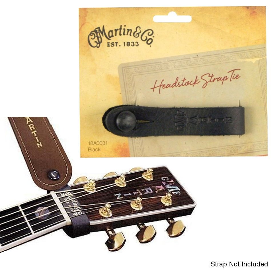 Martin Acoustic Guitar Headstock Leather Strap Button, Black 18A0031 729789417457 eBay